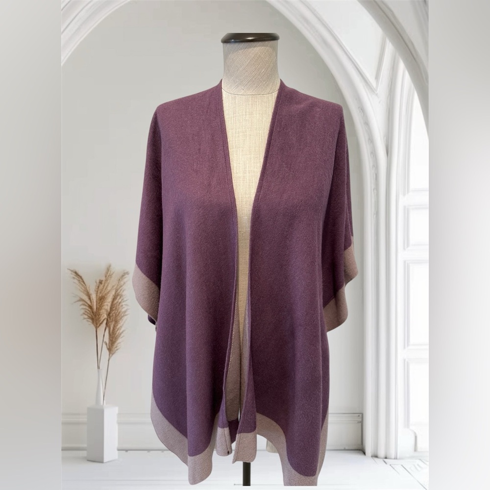 Top It Off Two Toned Purple Women's Ruana